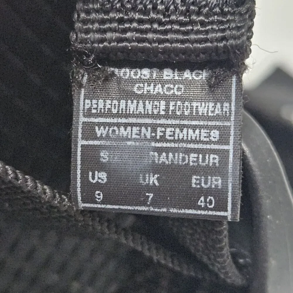 Chaco Women's Black and White Strappy Sandals - Picture 2 of 8